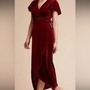 BHDLN Velvet Wrap Dress